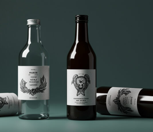 Elegant Wine Bottle Labels & Stickers for Weddings and Events Christmas Cigar Bands