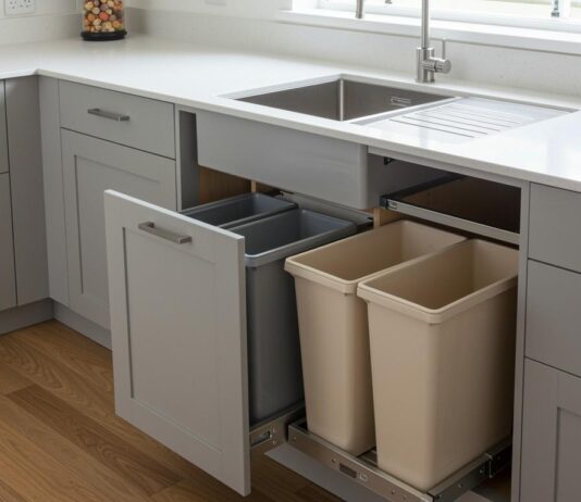 Pull Out Bin Under Sink for Seamless Kitchen Organization and Hygiene kitchen bins